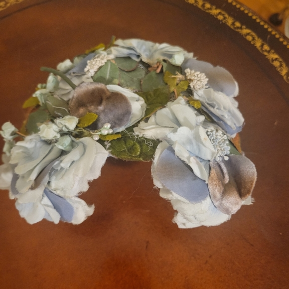 Vintage Silk Floral Headpiece - Picture 4 of 7